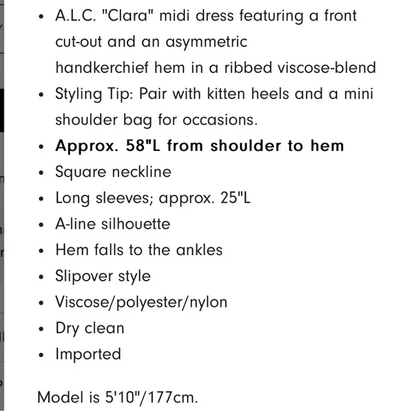 New A.L.C. Clara dress - Picture 14 of 14